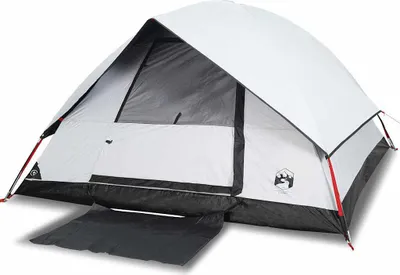 Immagine prodotto di vidaXL Tenda da campeggio a cupola 4 persone Bianco Scuro Impermeabile