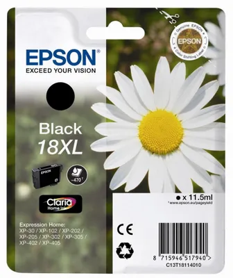 Obrázok produktu pre Epson Daisy Rad atramentov Claria Home, Vysoký (XL) výnos, Čierna, Atrament na pigmentovej báze, 1 kusov