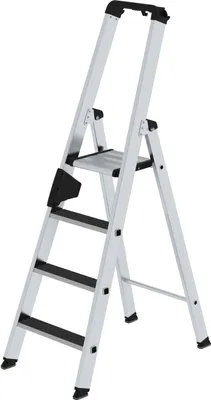 Produktbild von Stufen-Stehleiter einseitig begehbar mit clip-step R13 4 Stufen