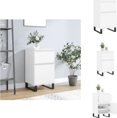 Obrázek produktu pro vidaXL Příborník bílý 40x35x70 cm materiál na bázi dřeva - Příborníky