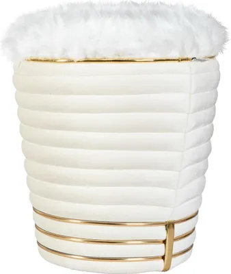 Produktbild von Hocker Doric 300 Elfenbein / Gold
