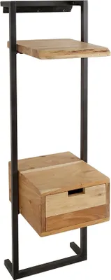 Produktbild von KAWOLA Nachttisch AIDY Regal hängend Akazie natur 1 Schublade