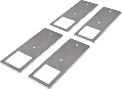 Produktbild von LED Unterbauleuchten Edelstahl gebürstet 5W - Küchenleuchte 4er Set warmweiß