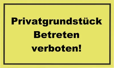 Produktbild von Metafranc Hinweisschild Privatgrundstück 200 x 300 mm