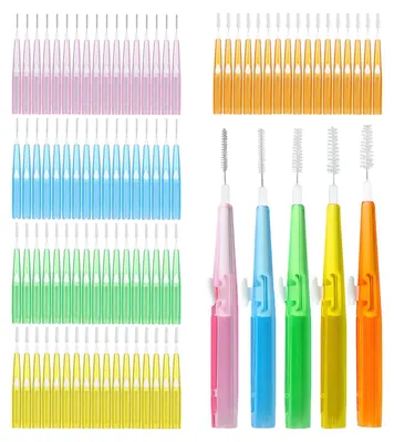 Produktbild von Set von 90 Interdentalbürsten für Optimale Mundhygiene