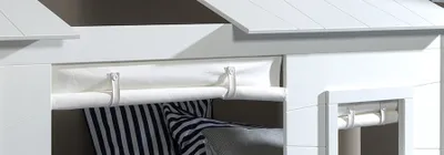 Image de Vipack HOUSEBEDS Rideaux pour lit d'enfant, référence HB902614, blanc