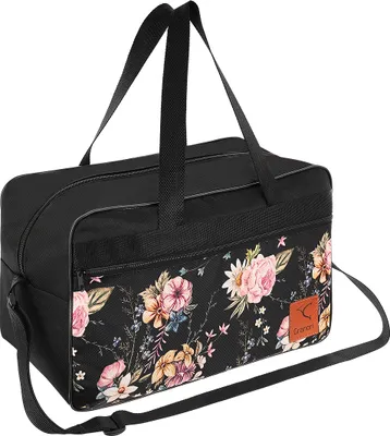 Obrázek produktu pro Cestovní taška Granori do příručního zavazadla, 40 x 30 x 20 cm, s elegantním květinovým vzorem pro ženy, s poutkem na rukojeť kufru
