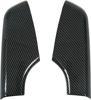 Immagine prodotto di Auto interno anteriore porta bracciolo pannello copertura Trim stile fibra di carbonio sostituzione per Kia Carnival KA4 2021 Up