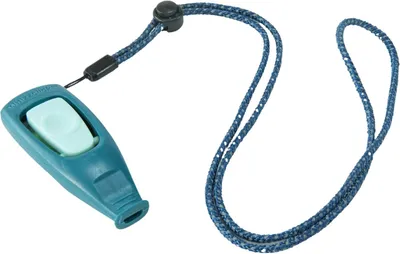 Imagen del producto de Entrenador para perros: silbato y clicker 2 en 1, con correa ajustable, ideal para cachorros y perros adultos