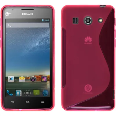 Produktbild von PhoneNatic Case kompatibel mit Huawei Ascend G520 - pink Silikon Hülle S-Style Cover