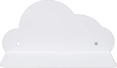 Produktbild von Schwebendes Wolkenregal, stabiles Eisen, niedliches, an der Wand montiertes kleines Display für Wohnzimmer, Schlafzimmer, Ecke, Weiß