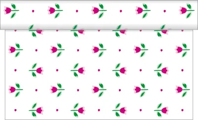 Produktbild von Sovie HOME Tischläufer Tilly aus Linclass® Airlaid 40 cm x 4,80 m, 1 Stück - Blumen Floral