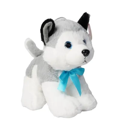 Produktbild von Großer Kuschel-Husky 24cm Plüschtier Schlittenhund Blauäugig weich