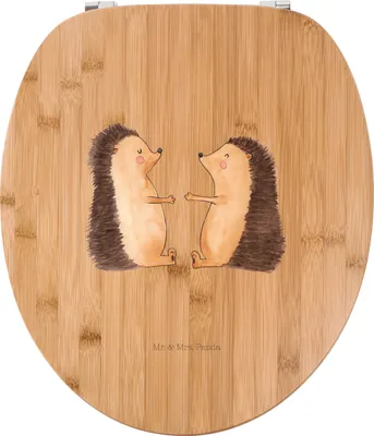 Produktbild von Mr. & Mrs. Panda WC Sitz Igel Liebe - Transparent - Geschenk, Verliebt, Toilettendeckel, Brille, Hocheitstag, WC-Sitz, Hochzeitstag, Toilettenbrille, Partner, Freundin
