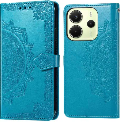 Image de imoshion Bibliothèque Mandala pour le Xiaomi Redmi Note 14 (4G) - Turquoise