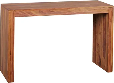 Produktbild von Konsolentisch Sheesham Massivholz 115x40x75 cm Flurtisch, Design Dielentisch Anrichte Schmal, Arbeitstisch Schreibtisch Modern, Konsole Eingangstisch Naturholz