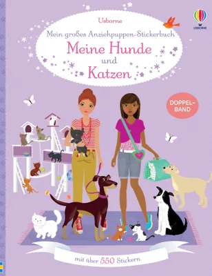 Produktbild von Mein großes Anziehpuppen-Stickerbuch: Meine Hunde und Katzen