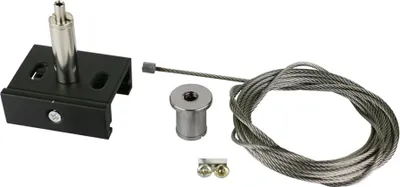 Produktbild von SPS2 Aufhänge-Set für Phasen-Schienensystem, 3m Stahlseil, schwarz