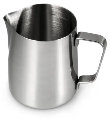 Melkkännchen RVS 500 ml Silber, Aufschäumkanne mit Ausgießer
