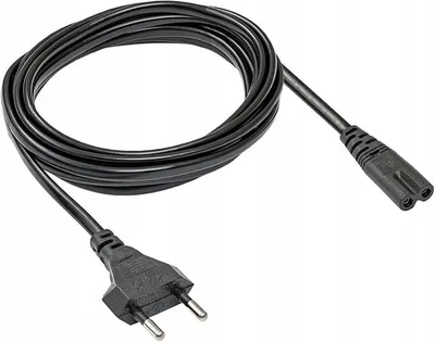 Produktbild von Akyga Stromkabel 2-Pin IEC C7 1.5m für PC
