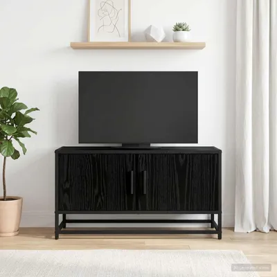 Produktbild von Möbel TV-Schränk 80 x 34,5 x 40 cm Schwarze Eiche Holzwerkstoff - TV-Schränke &57725