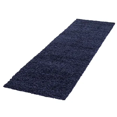 Immagine prodotto di Life Shaggy tappeto pelo lungo runner 80x250cm blu navy