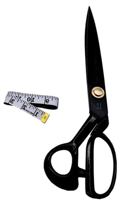 Produktbild von Professionelle Schneiderschere aus Manganstahl, 12"/31 cm, mit PVC Komfortgriff, Schwarz