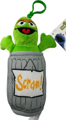 Produktbild von Soma Sesamstrasse Kuscheltier Plüsch Figur 20 cm Plüschtier Stofftier kuschelweich ab den ersten Lebensmonaten geeignet als Geschenk (Oscar in der Mülltonne Grün 20 cm)