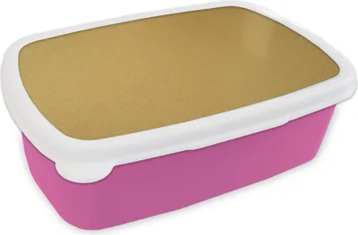 Produktbild von KitchenYeah® Lunchbox Brotzeit Brotdose 17x11 cm Gold - Metallisch - Luxus - Design Kinder Brotzeitdose - Lunchpaket - Brotkasten  - Sandwich Box