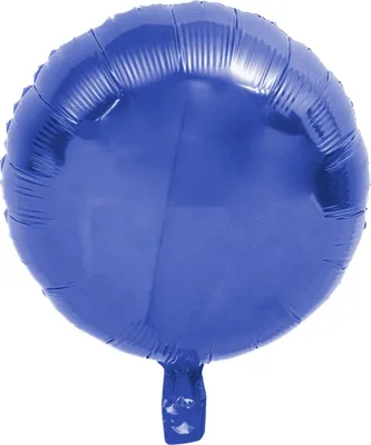 Zdjęcie produktu dla Balon foliowy okrągły, niebieski, ok. 45 cm