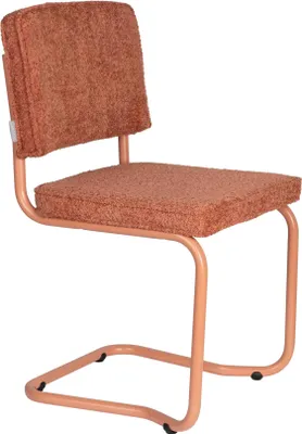 Produktbild von 2er Set Zuiver Ridge Kink Esszimmerstuhl Stahl/Polyester