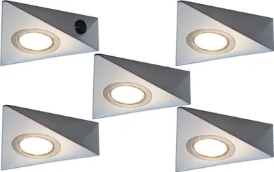 Zdjęcie produktu dla Lampa kuchenna LED pod szafkę ze stali nierdzewnej 5x3W, lampa kuchenna Rokky 2.0