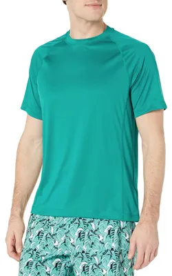 Productafbeelding van A. Essentials Heren rashguard, korte mouwen, UPF 50+ UV-bescherming, zwemshirt, sneldrogend