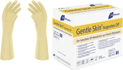 Produktbild von Gentle Skin® Isopretex® OP-Handschuh aus Polyisopren, steril, puderfrei, 1 Packung = 50 Paar