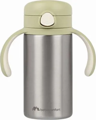 Image de Bebeconfort - Gobelet isotherme avec paille 280ml - vert