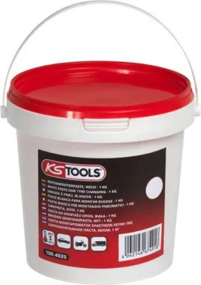 Image de Seau de graisse à pneus blanche KS TOOLS 1 kg - 100.4025