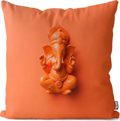 Produktbild von VOID Ganesha Asien Yoga Statue Kissenbezug Kissenhülle Polyester wasserfest Outdoor Indoor