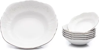 Produktbild von Bernadotte, Kompott-Set, Frost, Thun-Porzellan, 7-teilig