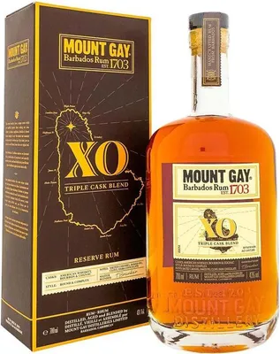 Produktbild von Mount Gay 1703 XO Triple Cask + Box 700ml 43% Vol.