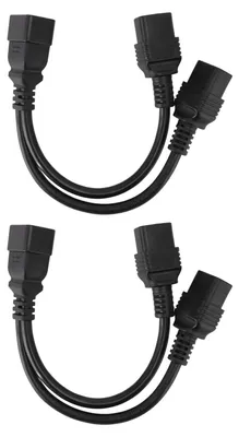Image de Câble d'alimentation double IEC320 C19 femelle vers C20 mâle, répartiteur de type Y, rallonge 20 A 125 V 16 A 250 V