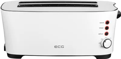 Produktbild von ECG ST 13730 | Toaster | 4 Toastscheiben | Auftaufunktion | Aufwärmfunktion | 1350 W | weiss |