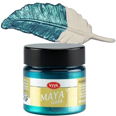 Produktbild von ViVA DECOR Maya Gold 45 ml türkis