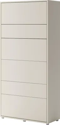 Produktbild von MIRJAN24 Wandklappbett Bed-Concept BC-03 90x200 Vertical, Stilvoll Funktionsbett, Modernes Schrankbett (Farbe: Cashmere)