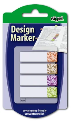 Produktbild von SIGEL HN506 Haftmarker Design Terra 4 Farben 80 Streifen 12x45mm