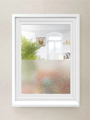 Produktbild von Livarno Fenster Sichtschutzfolie Glastür Sichtschutz Selbsthaftend Kreuze