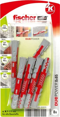 Produktbild von Dübel DUOPOWER 8x65 K