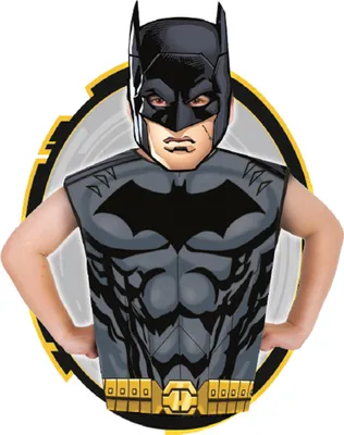 Produktbild von Batman Kostüm-Set für Kinder mit Shirt und Maske