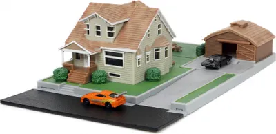 Produktbild von Jada-Casa Toretto Fast & Furious Garage, dioráma, obsahuje dve nano vozidlá, zberateľské predmety (253203081)