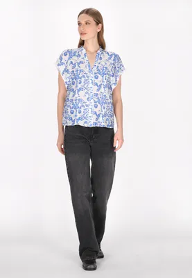 Image de Chemisier pour femme SAPORTA - bleu, taille XL