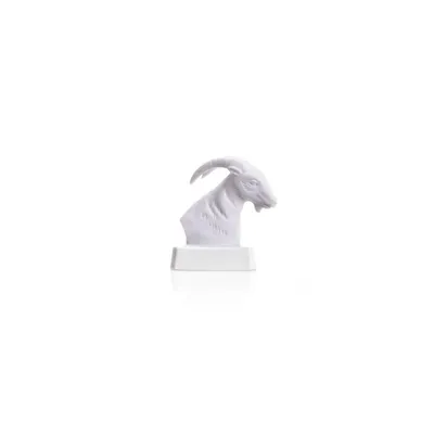 Produktbild von Porzellanfigur Steinbock Tierkreiszeichen, 10 cm, bisquit weiß